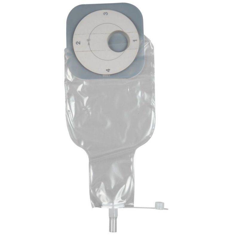 F�kalpose, Incare, 1000 ml, etkammer, opklipbar, selvkl�bende, t�mbar, med termometer kanal *Denne vare tages ikke retur*