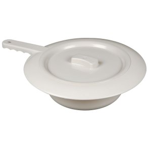 B�kken, 2000 ml, hvid, voksen, rundt, med l�g, usteril, flergangs