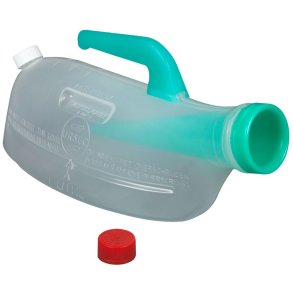 Urinkolbe, Ursec, One size, 1000 ml, klar, returventil, usteril, flergangs