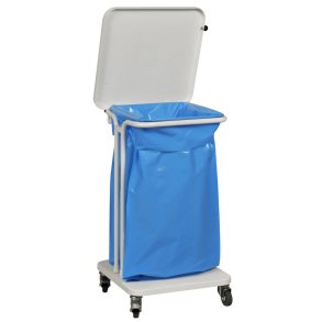 Affaldsstativ, S�kko-Boy, hvid, pulverlakeret st�l, 40 l, med soft close l�g