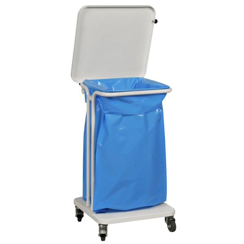 Affaldsstativ, S�kko-Boy, hvid, pulverlakeret st�l, 40 l, med soft close l�g
