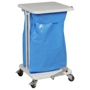 Affaldsstativ, S�kko-Boy, hvid, pulverlakeret st�l, 40 l, med pedal og soft close l�g