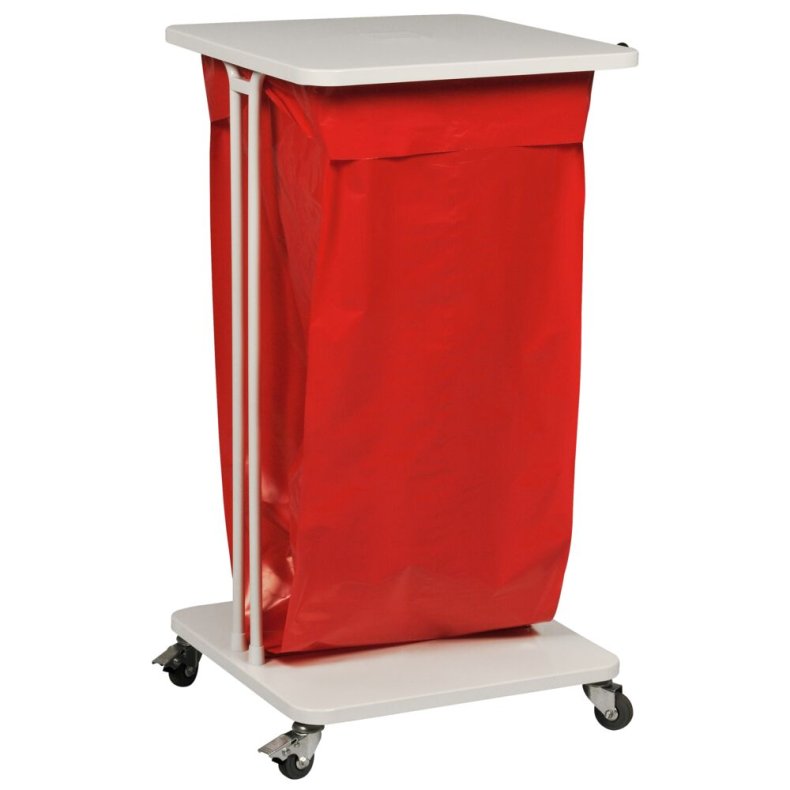Affaldsstativ, S�kko-Boy, hvid, pulverlakeret st�l, 120 l, med soft close l�g