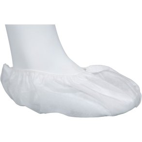 Overtr�kssko, ABENA, L, 38x18cm, 40 gsm, hvid, PP, usteril, engangs