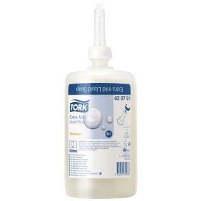 H�nds�be, Tork S1 Premium, 1000 ml, uden farve og parfume, flydende,1,0 ml pr. dosering