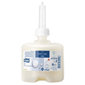 H�nds�be, Tork S2 Premium, 475 ml, med farve og parfume, flydende, mini,1,0 ml pr. dosering