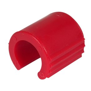 Clips, r�d, PE, til s�kkeholder