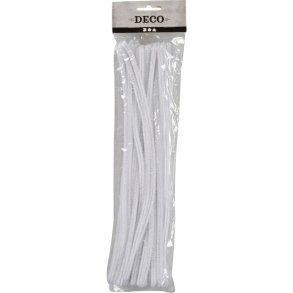 Piberenser, 30cm, �6mm, hvid, usteril