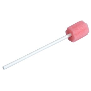 Mundrensepind, 11cm, pink, t�r, med skumgummi, omkreds ca. 2,1cm, engangs