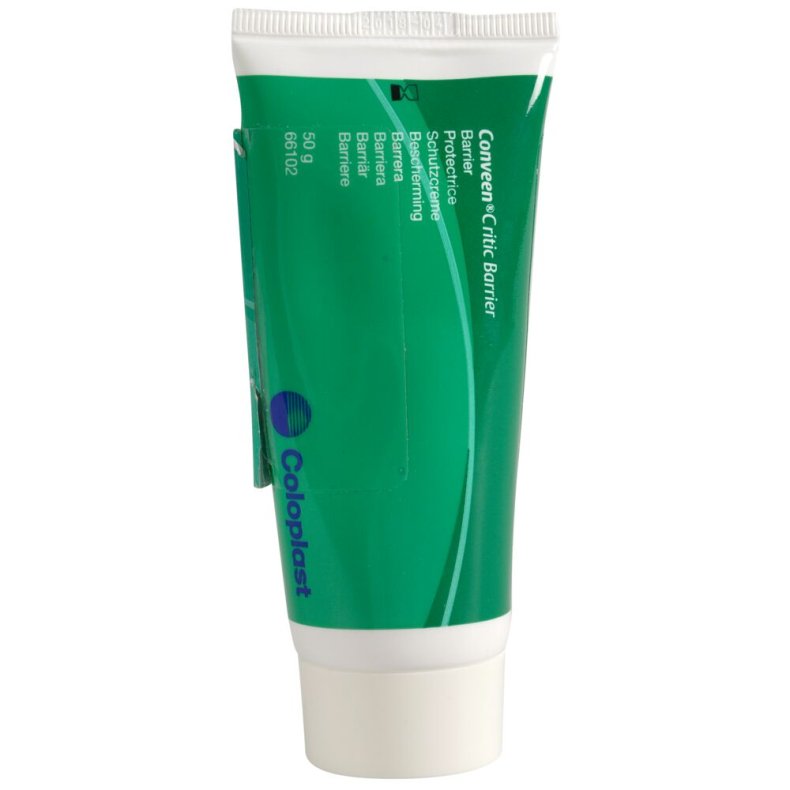 Barrierecreme, Conveen Critic Barrier, uden farve og parfume, 55% fedt, 20% zink, 50 g