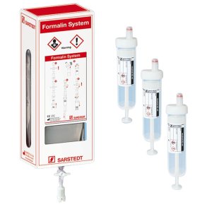 Formalin, 450 ml, v�vsfikseringskit med 50 stk. 25 ml pr�veglas *Denne vare tages ikke retur*