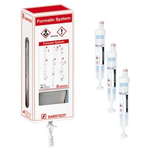 Formalin, 450 ml, v�vsfikseringskit med 100 stk. 9 ml pr�veglas