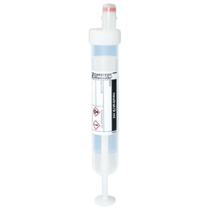 Monovette, til formalin, 9 ml pr�veglas, med farem�rkning