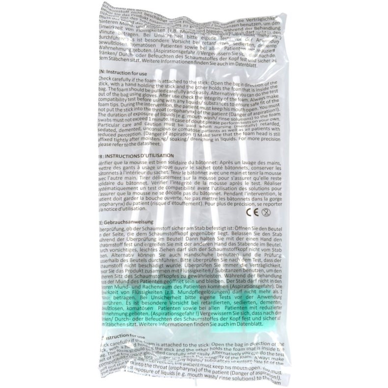 Mundrensepind, 15cm, t�r, med skumgummi, omkreds ca. 5,2x2,3cm, engangs