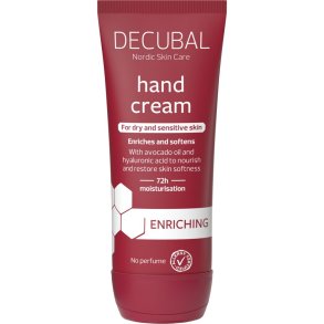 H�ndcreme, Decubal, 100 ml, uden farve og parfume, 37% fedt