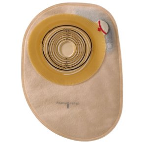 Kolostomipose, Assura Plus, Midi, beige, 20-50x65 mm, 1-dels, lukket, opklipbar, 2 filtre *Denne vare tages ikke retur*