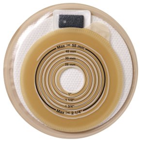 Minicap, Assura Plus, beige, 20-55 mm, 1-dels, lukket, opklipbar, filter, med bl�d forside *Denne vare tages ikke retur*