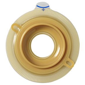 Stomiplade, Assura Convex Dyb, beige, 50 mm, 25 mm, med b�lte�rer *Denne vare tages ikke retur*