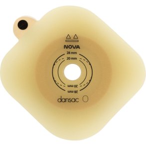 Stomiplade, Nova 2, beige, 55 mm, 15-47 mm, opklipbar