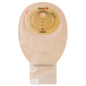 Ileostomipose, NovaLife 1, Midi, 420 ml, beige, 10-55/70 mm, 1-dels, t�mbar, opklipbar *Denne vare tages ikke retur*