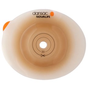 Stomiplade, NovaLife 2 GX, beige, 43 mm, 30 mm, konveks *Denne vare tages ikke retur*