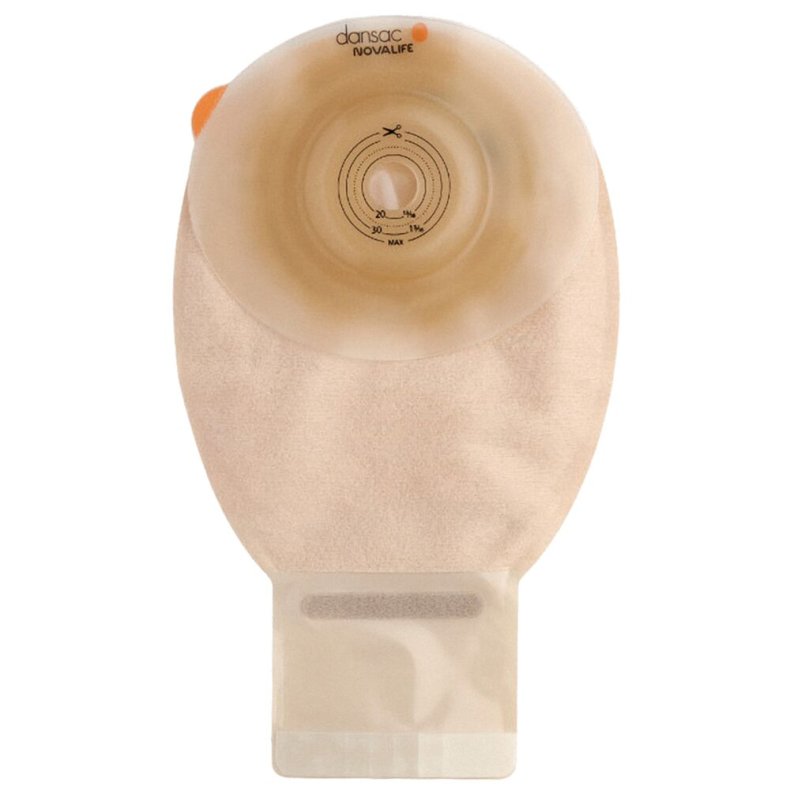 Ileostomipose, NovaLife 1 Soft Convex, Midi, 360 ml, beige, 30 mm, 1-dels, soft konveks, t�mbar
