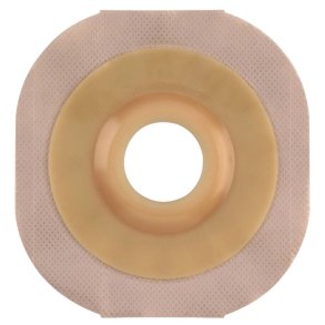 Stomiplade, Conform 2, beige, 55 mm, 55 mm, konveks, med kl�bekant *Denne vare tages ikke retur*