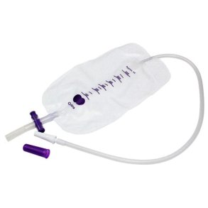 Urinpose, benpose, Qufora, 50cm, 600 ml, etkammer, CV/NRV, NW bagside, just�rbar slange, nattilkobling, singlepak