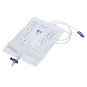Urinpose, sengepose, Qufora, 90cm, 1500 ml, etkammer, CV/NRV, singlepak *Denne vare tages ikke retur*