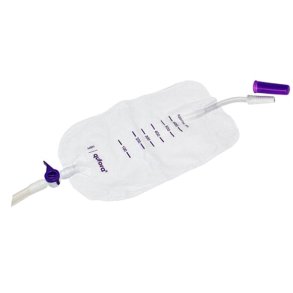 Urinpose, benpose, Qufora, 10cm, 600 ml, etkammer, DV/NRV, nattilkobling, CI, singlepak