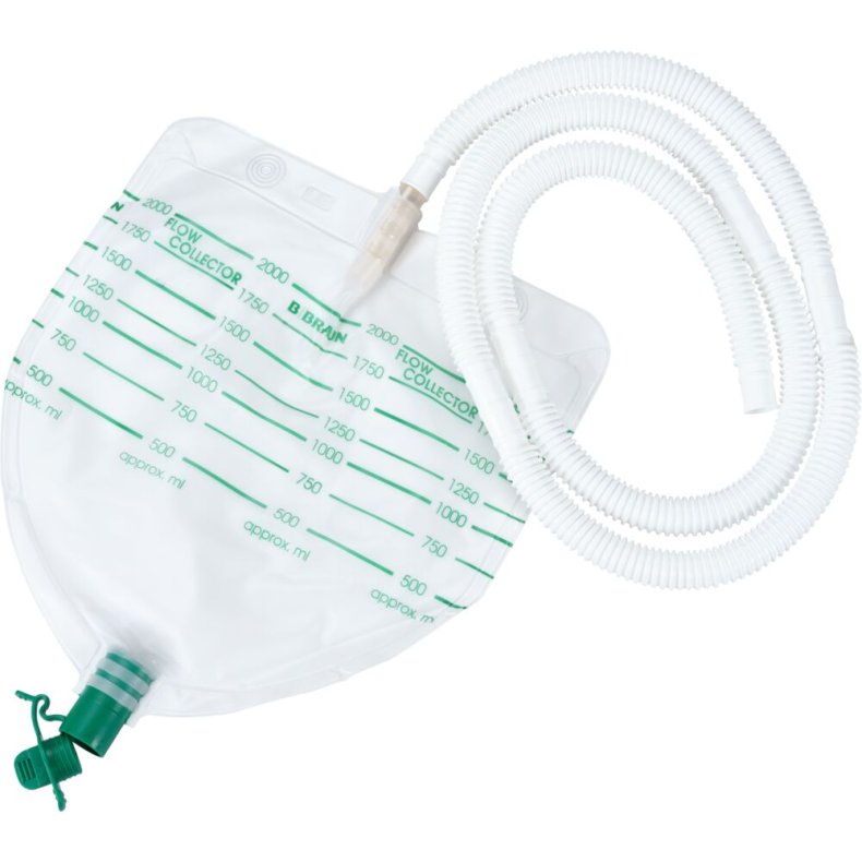 Opsamlingspose, B.Braun Flow collector, 2000 ml, klar *Denne vare tages ikke retur*