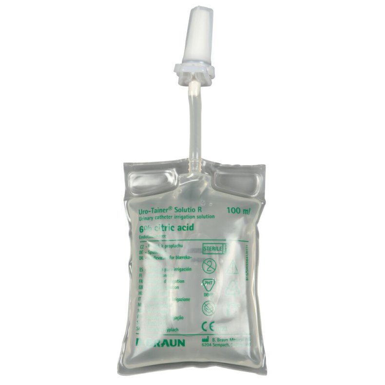 Skyllev�ske, Uro-Tainer Mono, 100 ml, citronsyre/vand, Solutio R, 6% citronsyre, steril *Denne vare tages ikke retur*