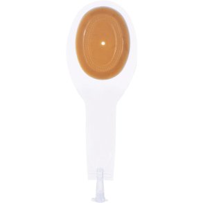 Fistelpose, Eakin, M, 520 ml, opklipbar, med bl�d udl�bsstuds og prop *Denne vare tages ikke retur*