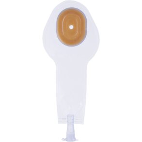 Fistelpose, Eakin, S, 190 ml, 30 x 45 mm, med bl�d udl�bsstuds og prop, opklipbar *Denne vare tages ikke retur*