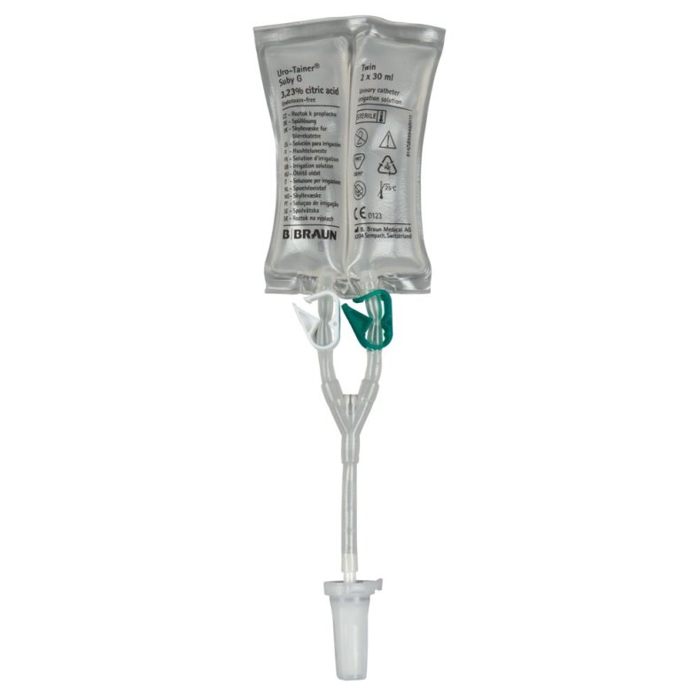 Skyllev�ske, Uro-Tainer Twin, citronsyre/vand, Suby G, 3,23% citronsyre, 2x30 ml, steril *Denne vare tages ikke retur*