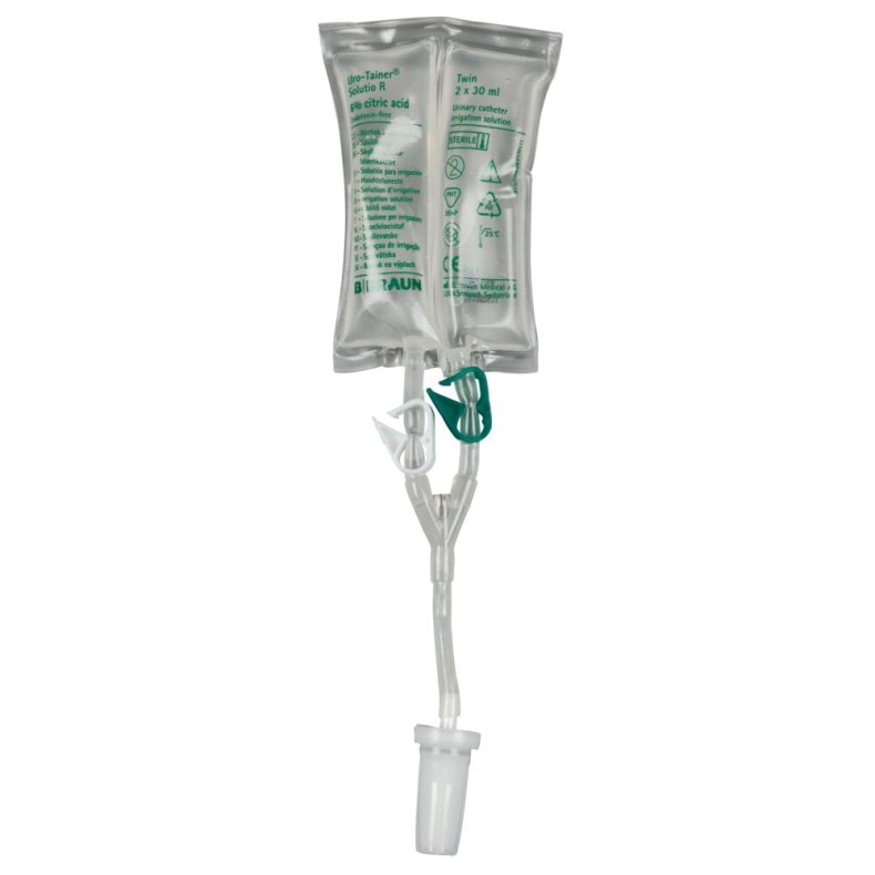 Skyllev�ske, Uro-Tainer Twin, citronsyre/vand, Solutio R, 6% citronsyre, 2x30 ml, steril *Denne vare tages ikke retur*