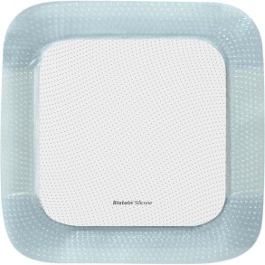 Skumbandage, Biatain Silicone, 15x15cm, m/silikonekontaktlag og silikonekl�b, latexfri, steril, engangs *Denne vare tages ikke retur*