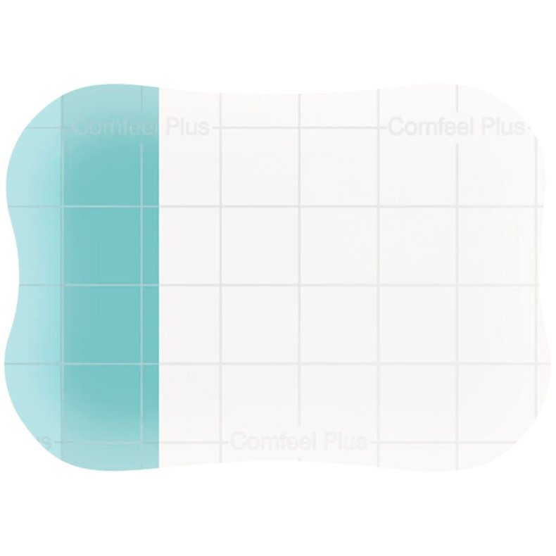 Hydrokolloid bandage, Comfeel Plus Transparent, 7x5cm, transparent, latexfri, steril, engangs *Denne vare tages ikke retur*