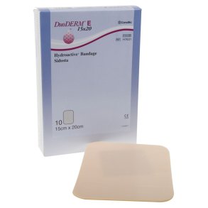 Hydrokolloid bandage, DuoDERM E, 20x15cm, latexfri, steril, engangs *Denne vare tages ikke retur*