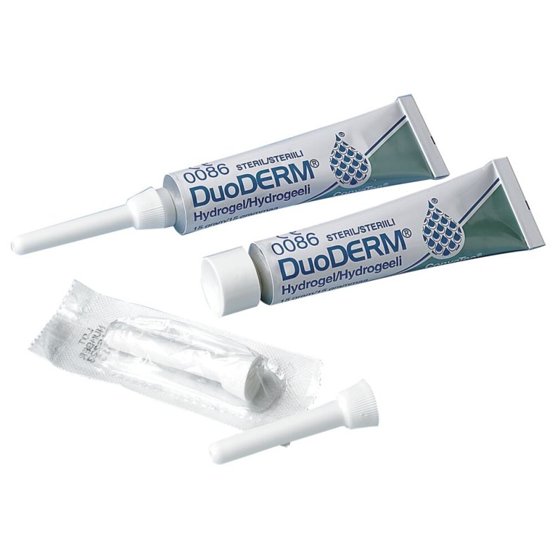 Hydrogel, DuoDERM, klar, 15 g, engangstube, latexfri, steril *Denne vare tages ikke retur*