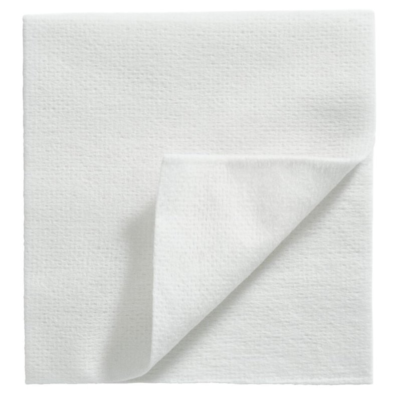 Nonwoven kompres, Mesoft, 4-lags, 5x5cm, hvid, 5 stk./pouch, steril *Denne vare tages ikke retur*