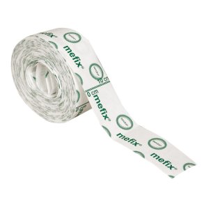 Fikseringstape, Mefix, 10m x 15cm, hvid, p� rulle, perforeret, usteril