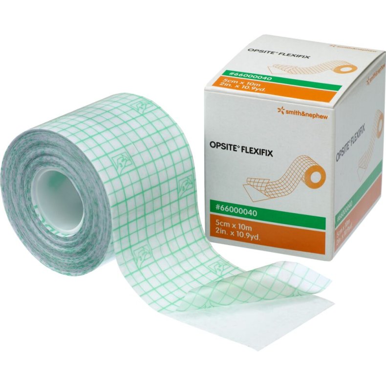 Filmforbinding, Opsite Flexifix, 10m x 5cm, latexfri, usteril *Denne vare tages ikke retur*