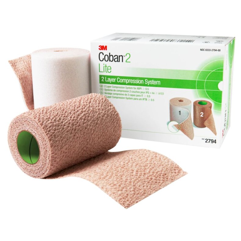 Kompressionss�t, Coban 2 Lite, 4,7m x 10cm, latexfri