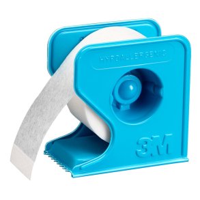 Tape, Micropore, 9,1m x 5cm, hvid, med dispenser, latexfri, usteril *Denne vare tages ikke retur*