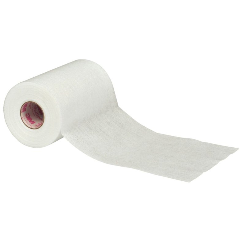 Fikseringstape, Medipore, 9,1m x 10cm, hvid, p� rulle, perforeret, latexfri, usteril *Denne vare tages ikke retur*