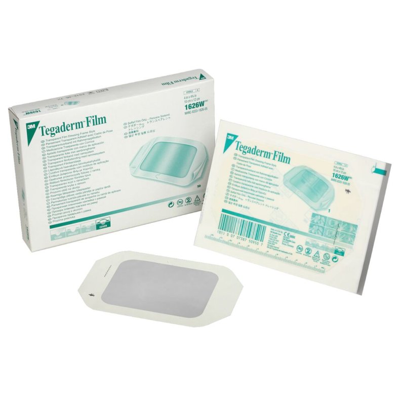 Filmforbinding, Tegaderm Film, 12x10cm, transparent, latexfri, steril, engangs *Denne vare tages ikke retur*
