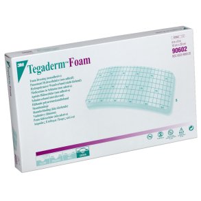 Skumbandage, Tegaderm HP Foam, 4-lags, 20x10cm, u/kl�b, latexfri, steril *Denne vare tages ikke retur*