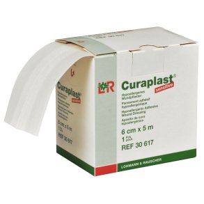 S�rplaster, Curaplast, 5m x 6cm, beige, usteril