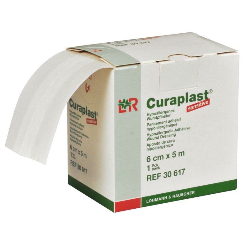 S�rplaster, Curaplast, 5m x 6cm, beige, usteril